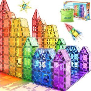 Magnetic Tiles Kids Toys STEM Magnet Toys for Toddler Magnetic Blocks